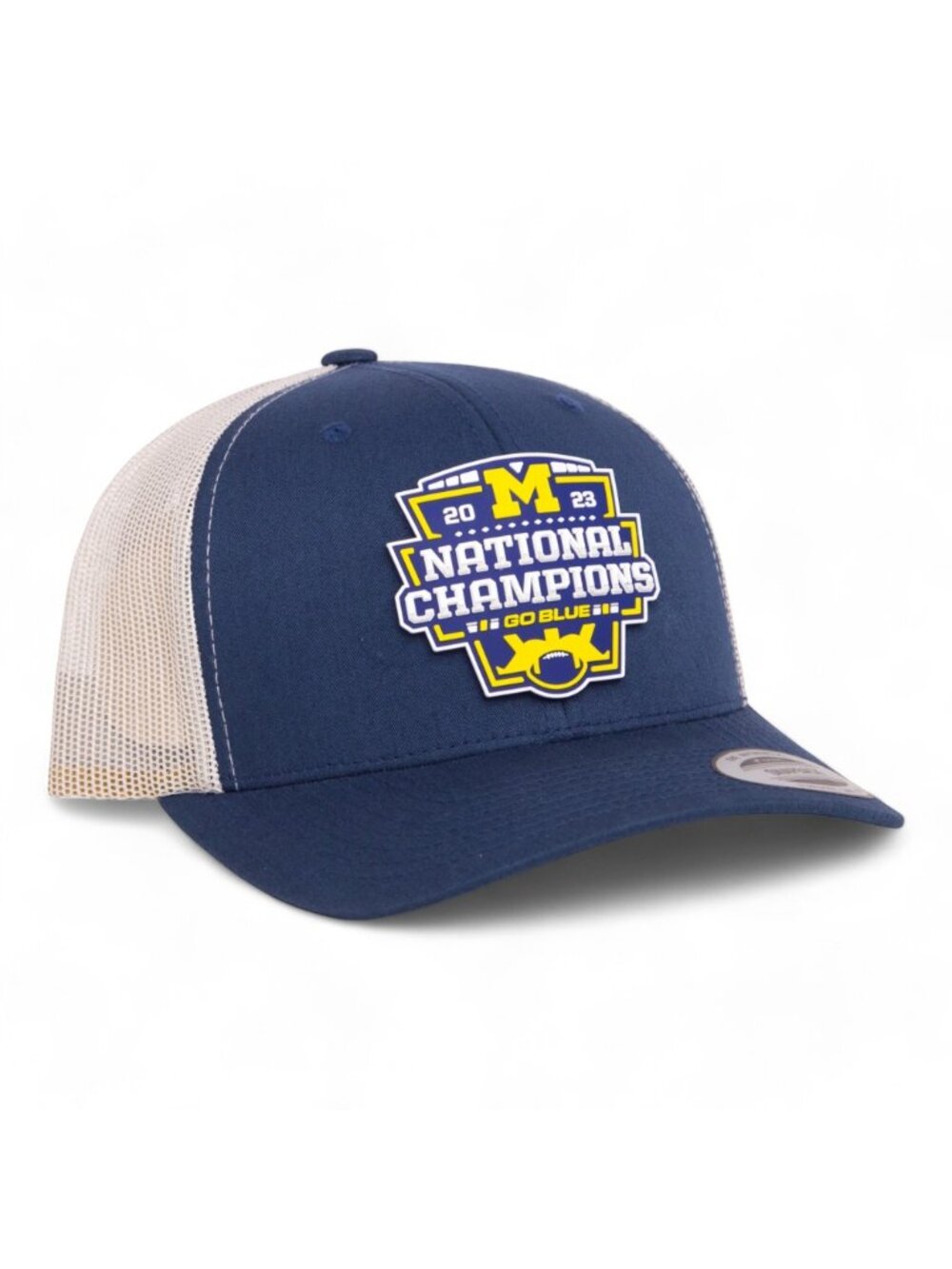 Michigan Wolverines 2023 College Football National Champions 3D YP Trucker Hat